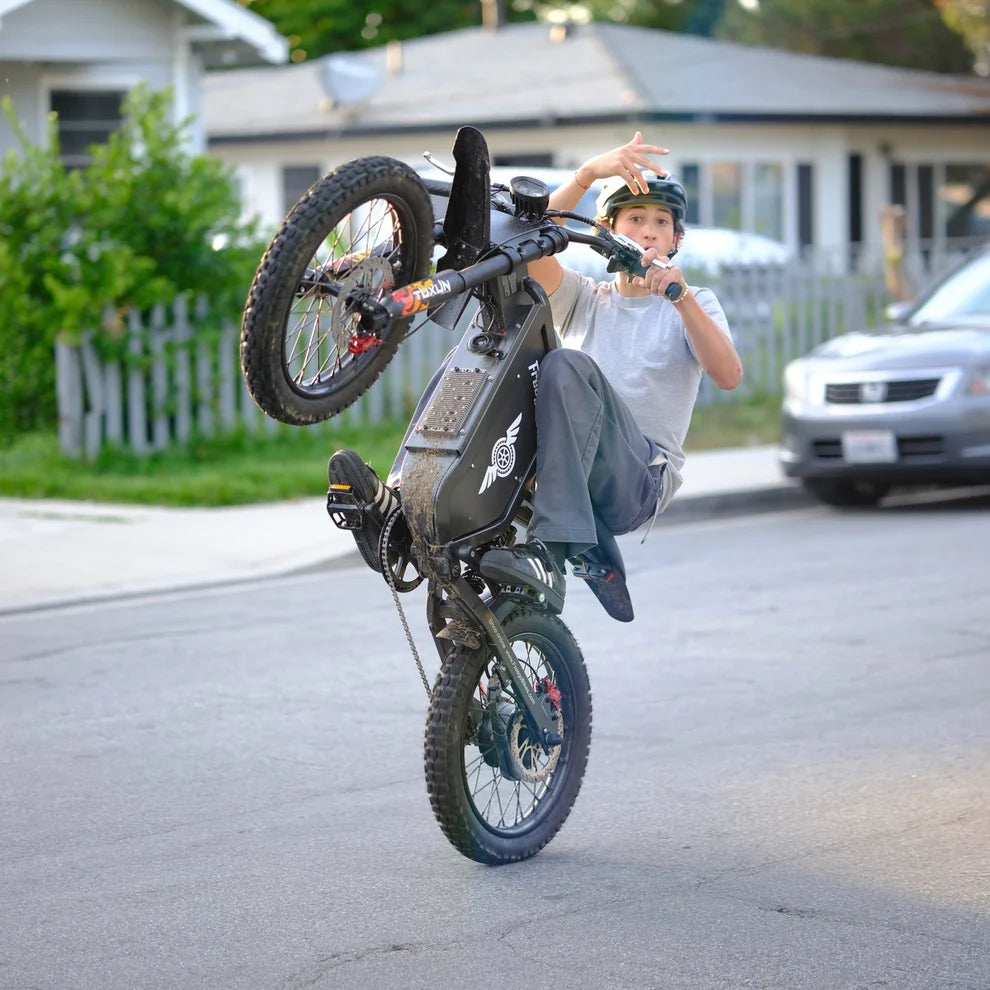 Freego X1 All-Terrain Electric Dirt Bike with Pedals (Online Order Only) - Image 10