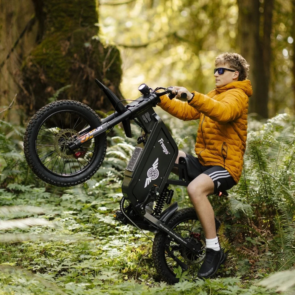 Freego X1 All-Terrain Electric Dirt Bike with Pedals (Online Order Only) - Image 8